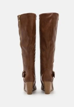 Anna Field Laarzen Met Sleehak - Cognac -Anna Field 24c8da3b79c74a7ca72d9548418af59d