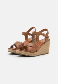 Anna Field Leather - Sandalen Met Hoge Hak - Cognac -Anna Field 3d59ad01327245a2bf06783050811a76