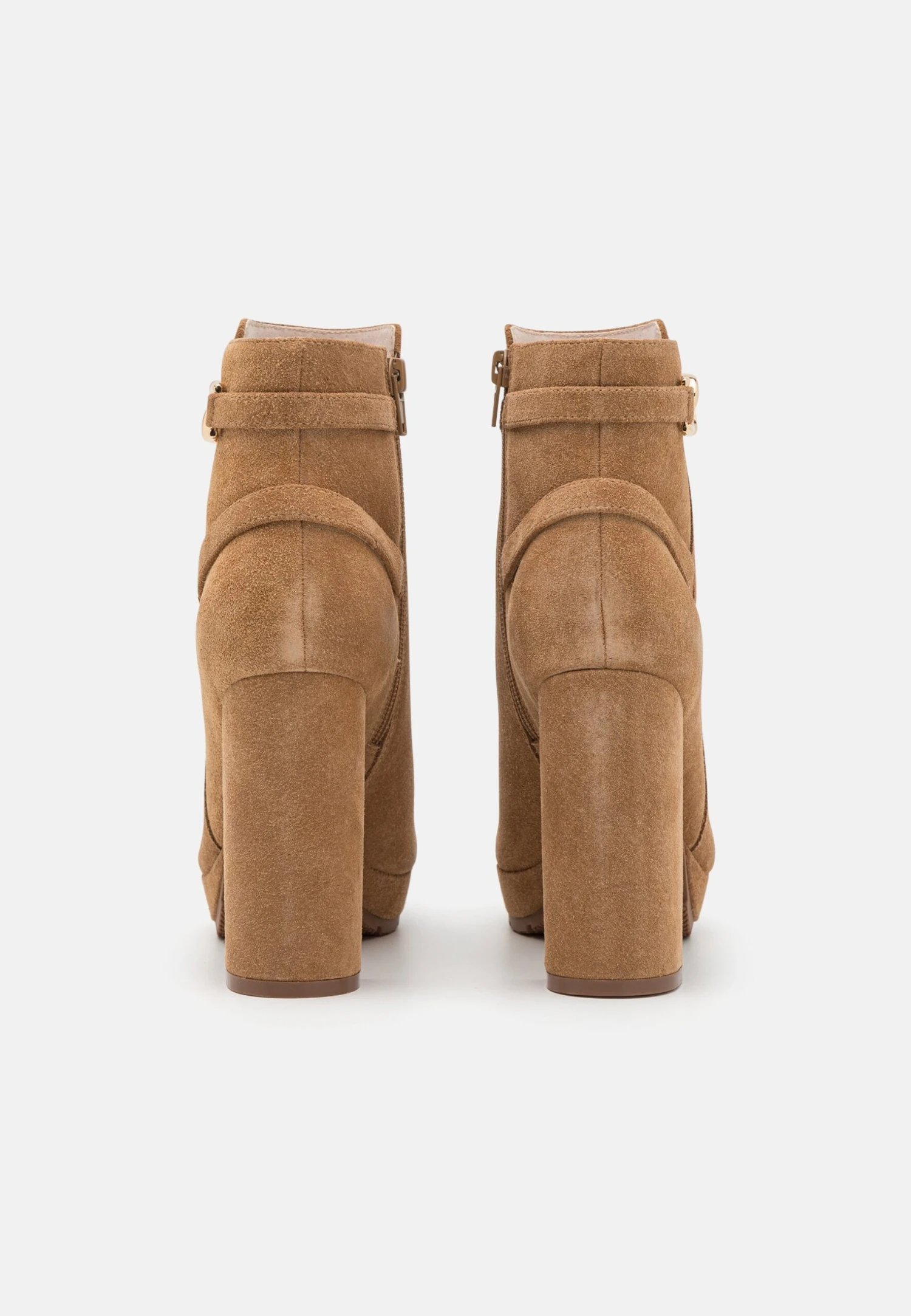 Anna Field Leather- Enkellaarsjes Met Plateauzool - Cognac 6 Anna Field Leather- Enkellaarsjes Met Plateauzool - Cognac - Afbeelding 4