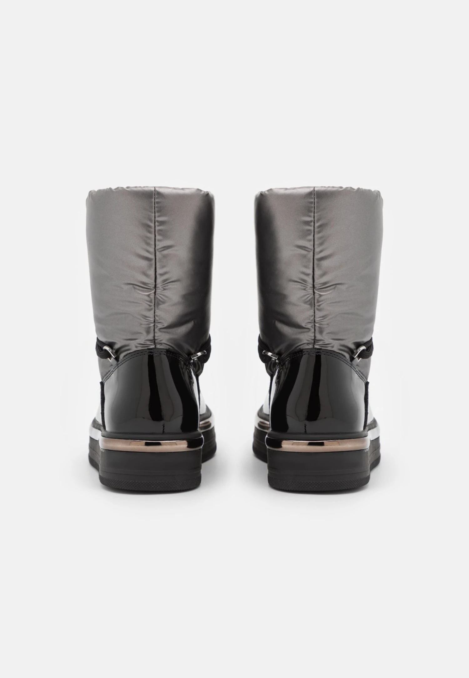 Enkellaarsjes Met Plateauzool - Silver 6 Enkellaarsjes Met Plateauzool - Silver - Afbeelding 4