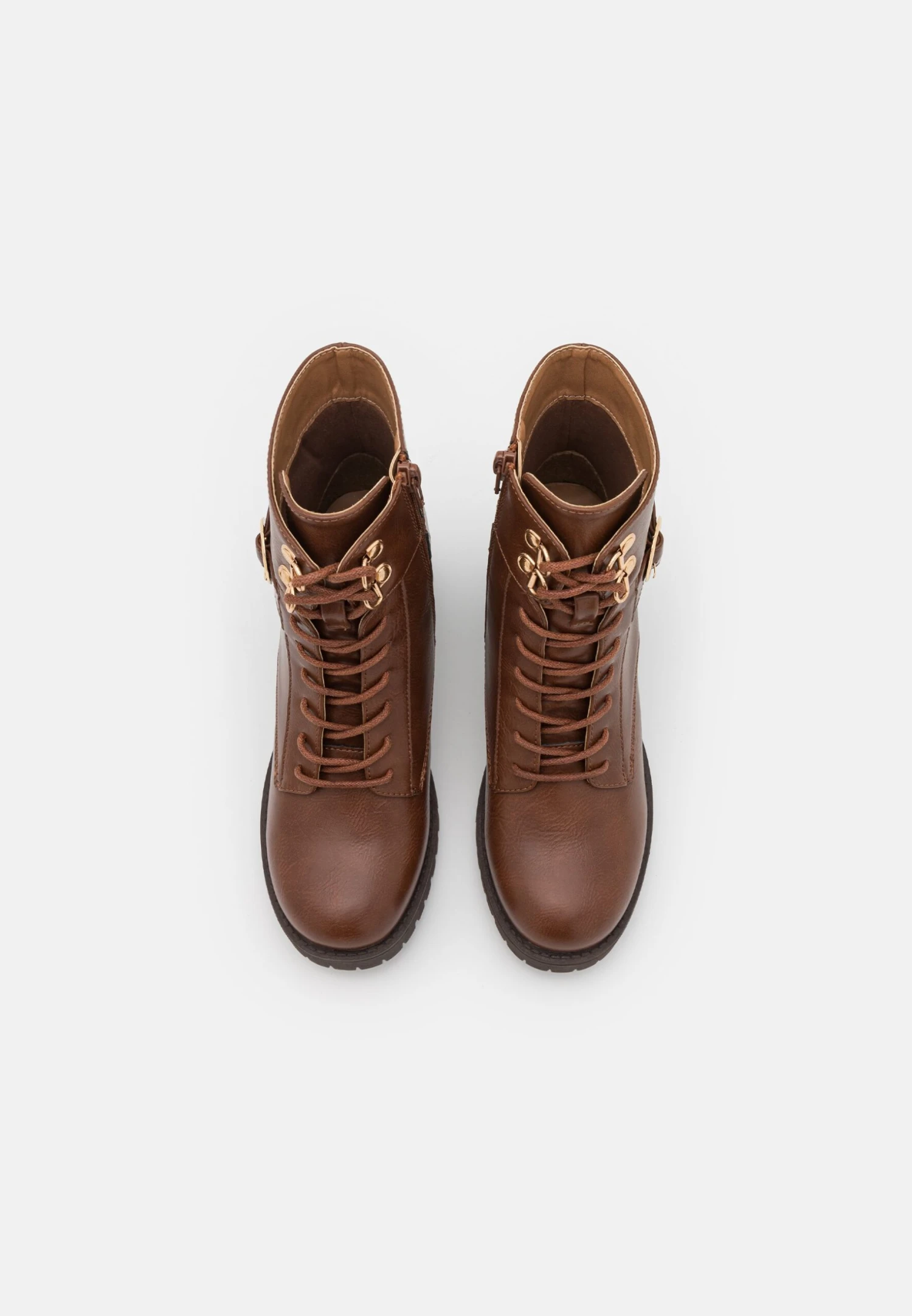 Veterboots - Cognac 8 Veterboots - Cognac - Afbeelding 6