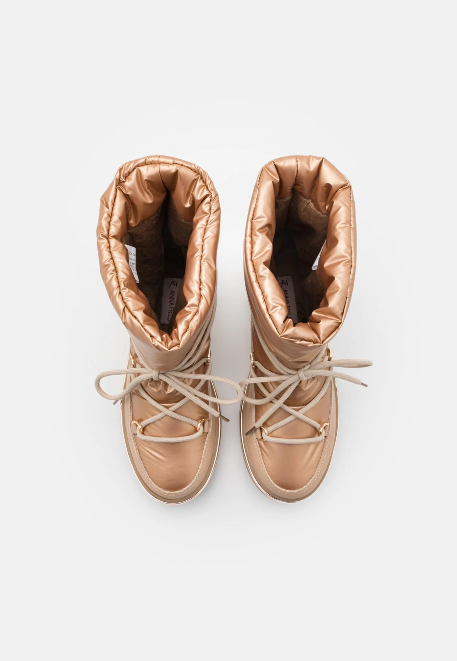 Enkellaarsjes Met Plateauzool - Rose Gold Coloured 8 Enkellaarsjes Met Plateauzool - Rose Gold Coloured - Afbeelding 6