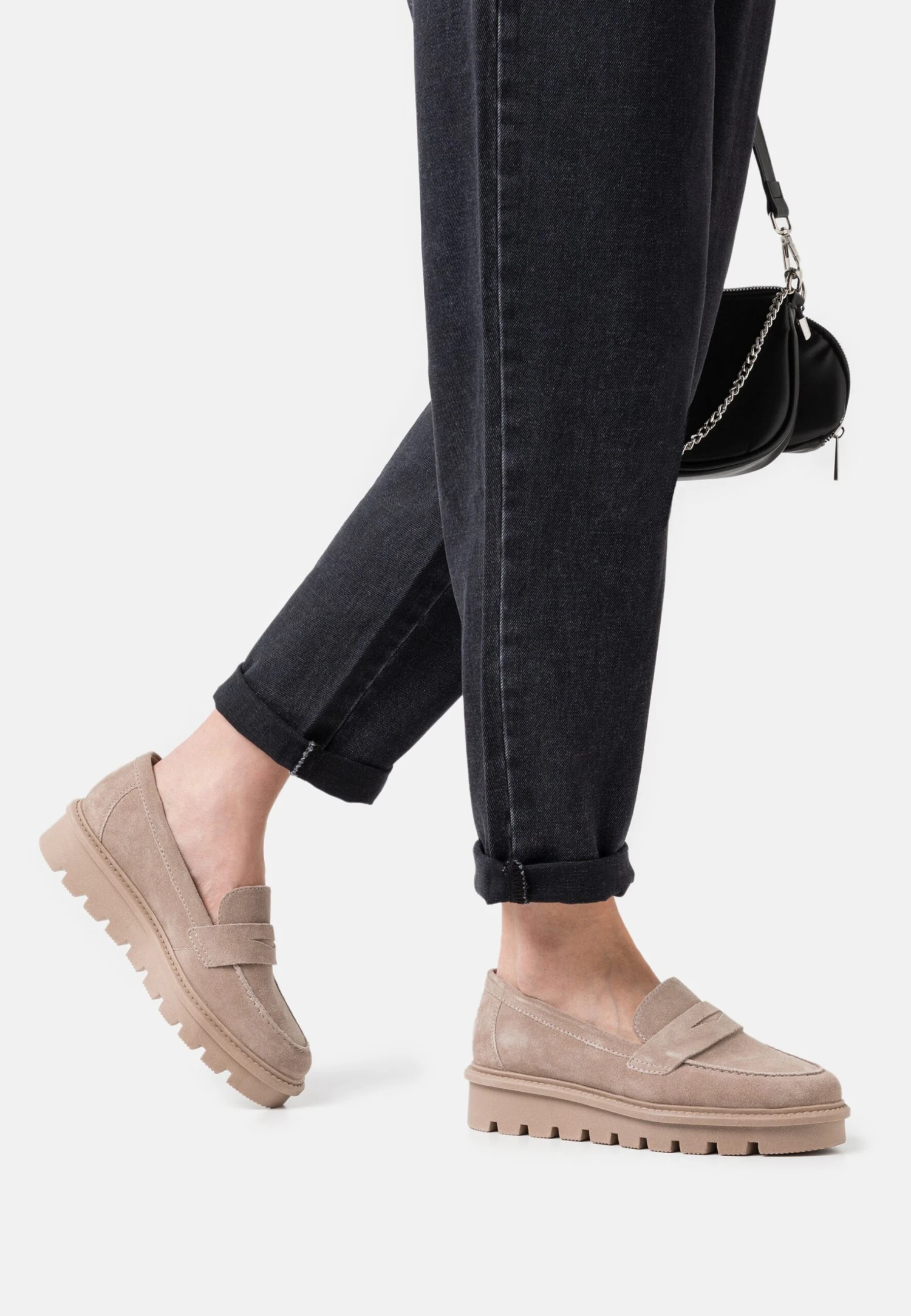 Comfort Leather - Instappers - Taupe 3 Comfort Leather - Instappers - Taupe