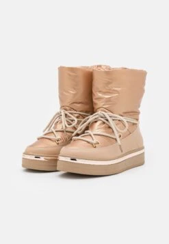 Enkellaarsjes Met Plateauzool - Rose Gold Coloured 10 Enkellaarsjes Met Plateauzool - Rose Gold Coloured -Anna Field 7a85998152514a9d80fca03e06030afe