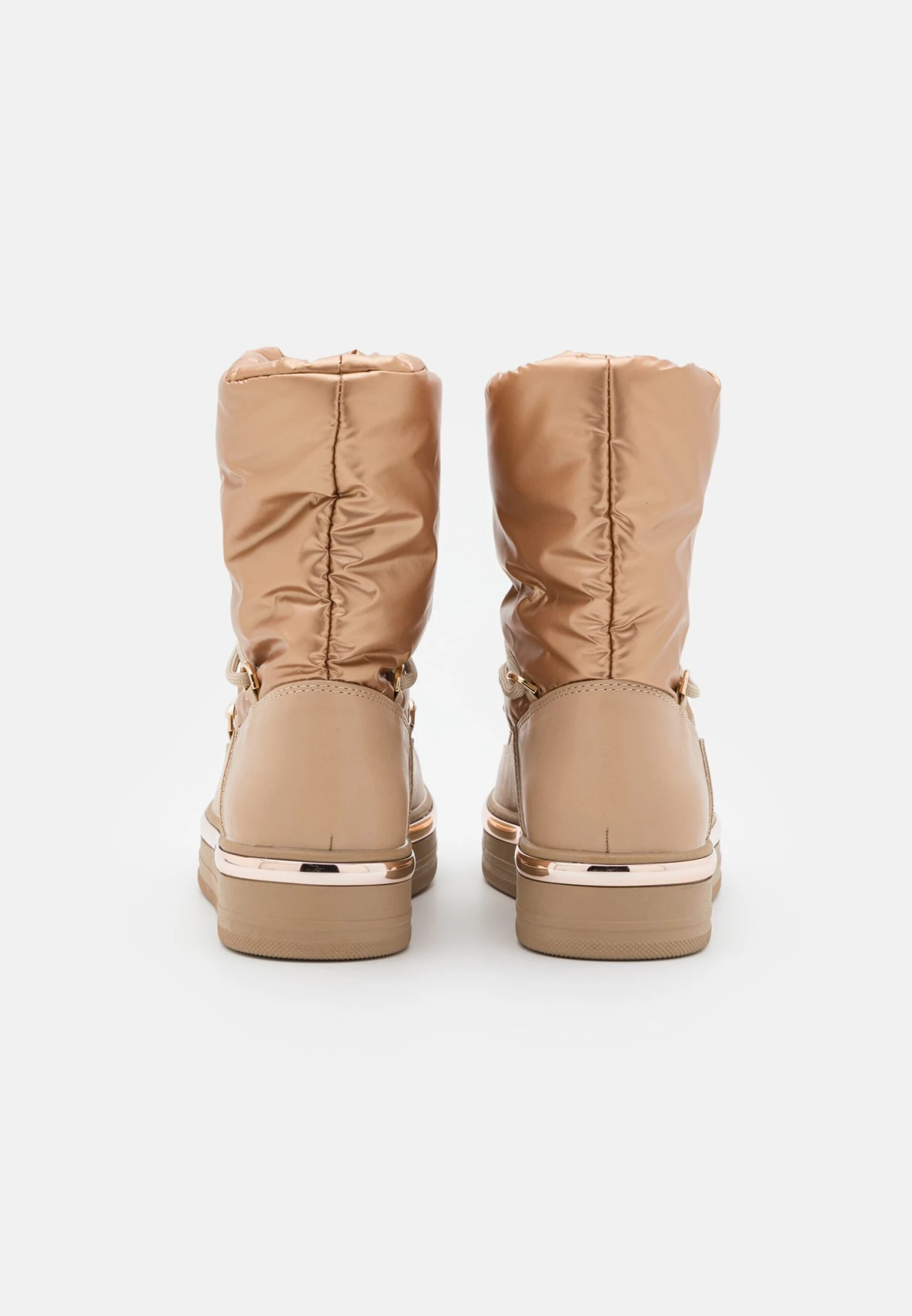 Enkellaarsjes Met Plateauzool - Rose Gold Coloured 6 Enkellaarsjes Met Plateauzool - Rose Gold Coloured - Afbeelding 4