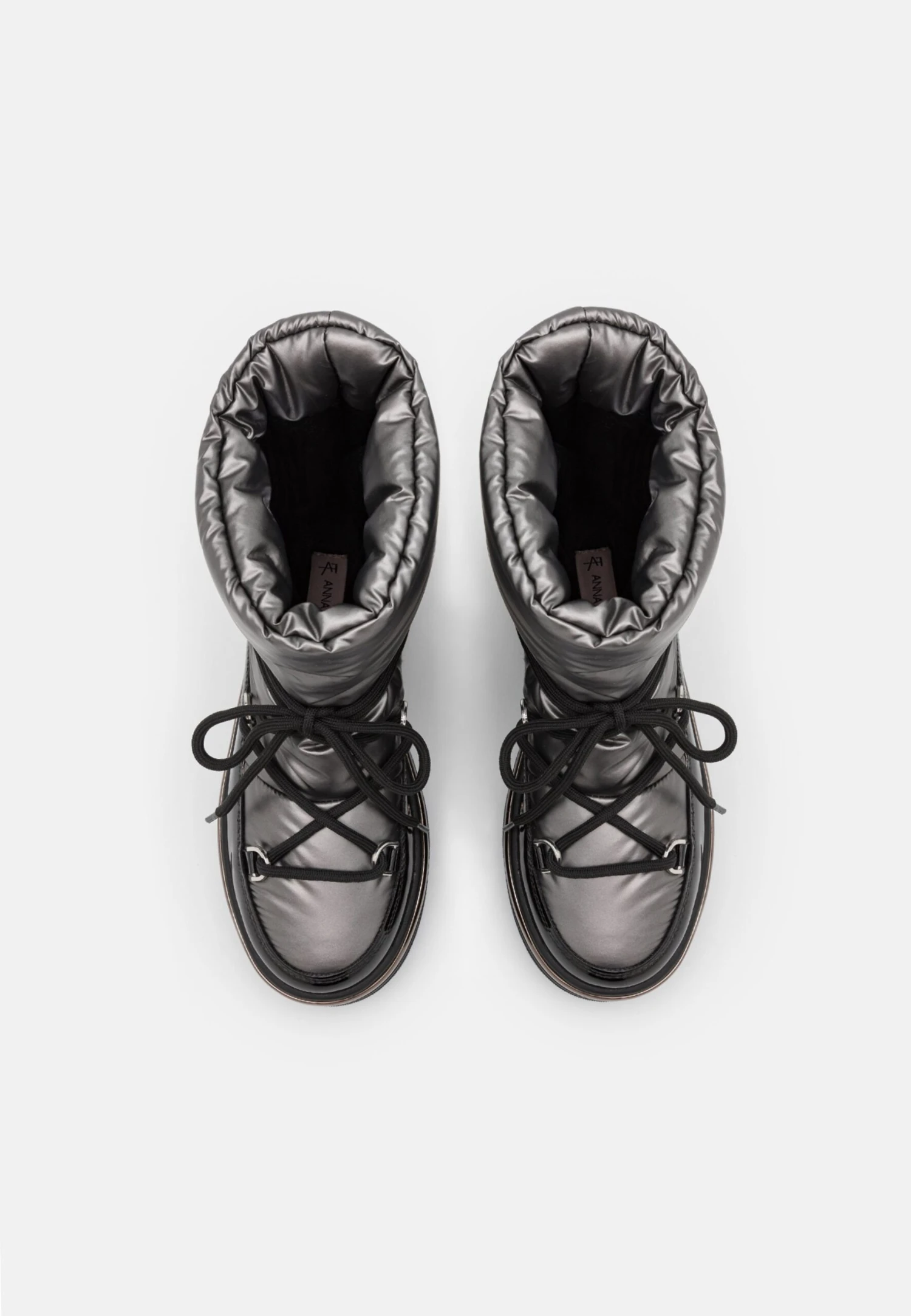 Enkellaarsjes Met Plateauzool - Silver 8 Enkellaarsjes Met Plateauzool - Silver - Afbeelding 6