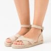 Anna Field Leather - Sandalen Met Plateauzool - Beige -Anna Field e3f656cf96bf4a54aac777a3e2990c2b